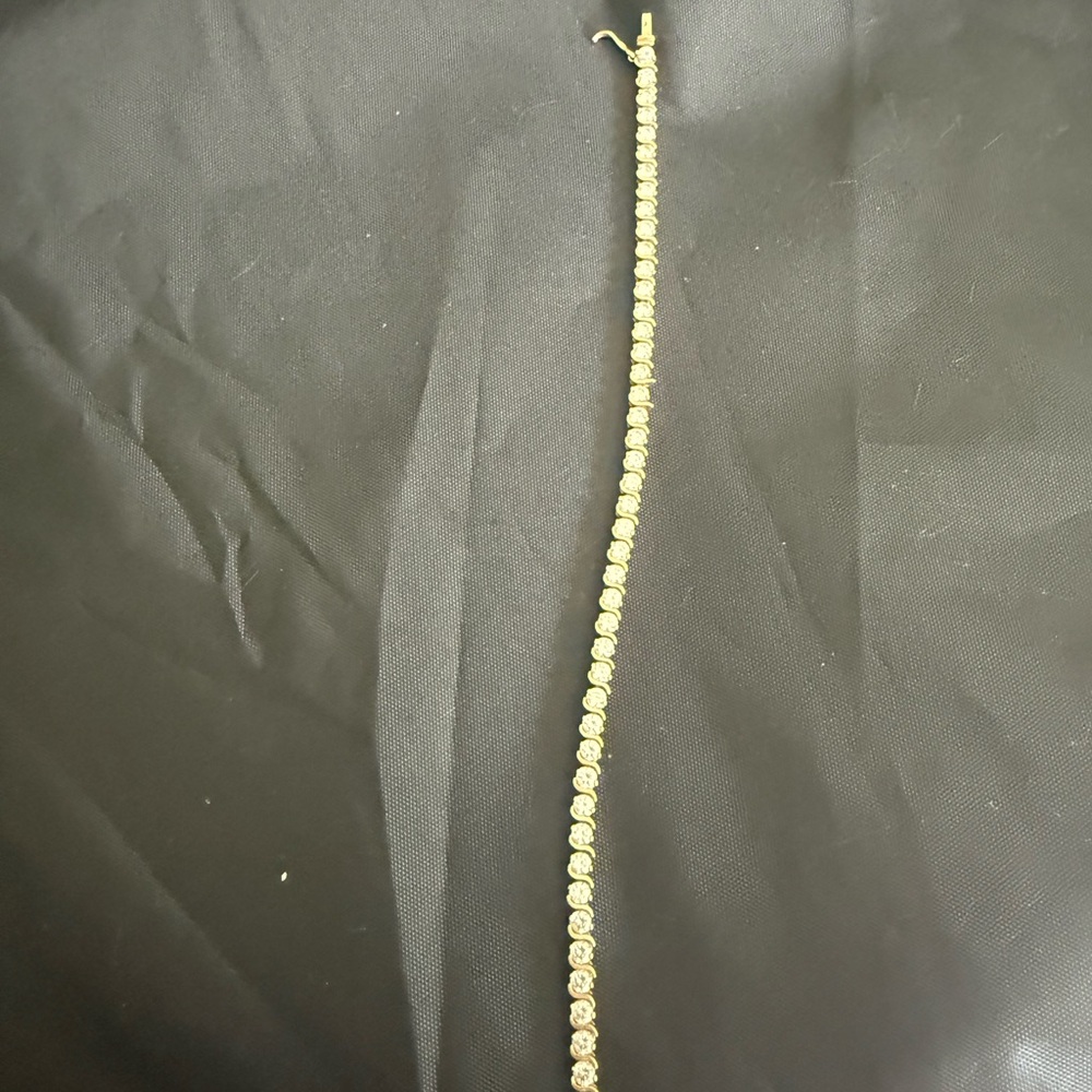 Elegant Gold Tennis Bracelet